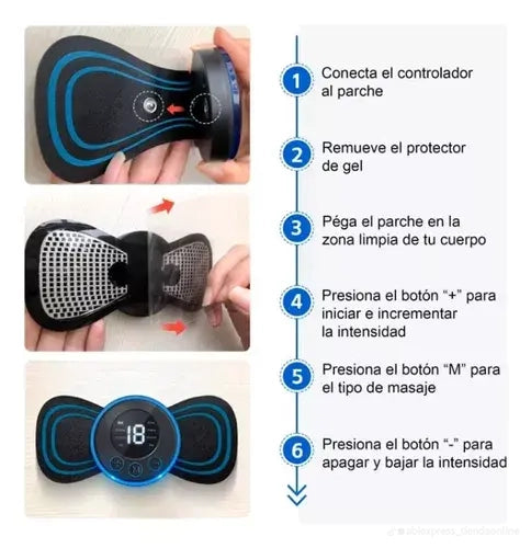 Masajeador Eléctrico Portátil – Alivio de Estrés y Dolor